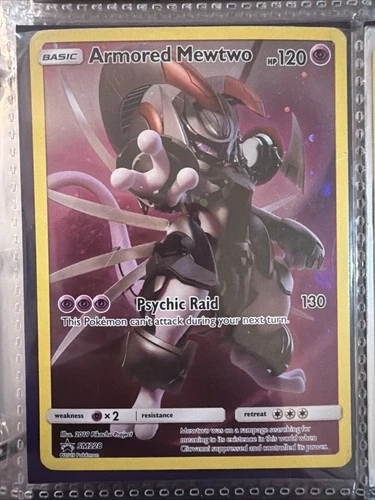 Pokémon TCG Armored Mewtwo Holo Rare Black Star Promo Card SM228