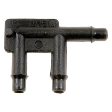 Vacuum Tubing Connector Black Plastic F-Shape Connector 0.18 In. Outer Diameter