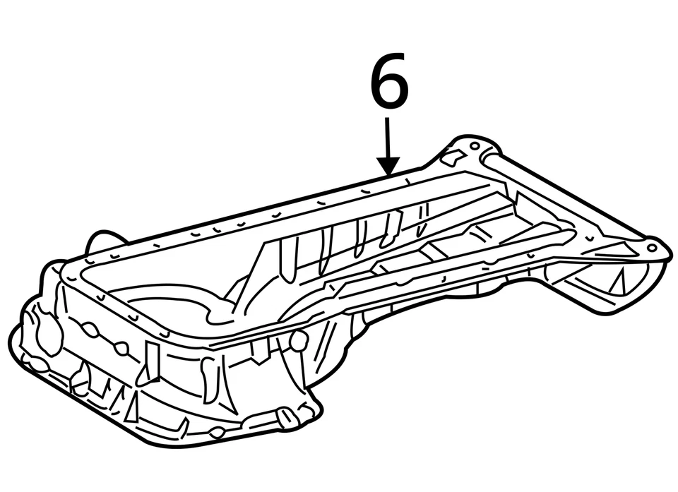2002-2005 Mercedes-benz Ml500 Engine Oil Pan LX39K - Image 4 of 4