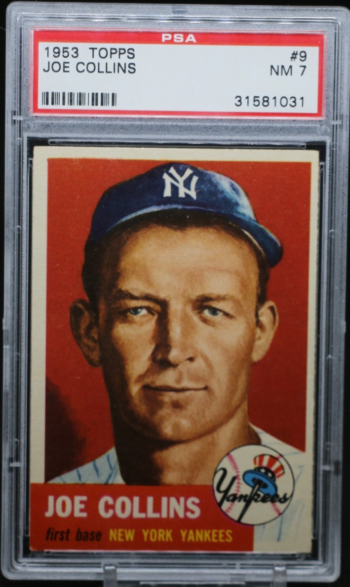 1953 Topps #9 Joe Collins PSA 7 New York Yankees