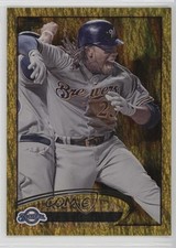 2012 Topps Gold Sparkle Rickie Weeks #492 12zm