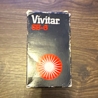 Vivitar SB-6 Flash Gun Universal Hot Shoe Xenon Guide Number 6