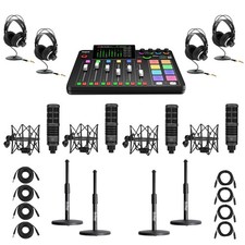Rode RODECaster Pro II Production Studio Console, Bundle with 4x Turnstile Audio