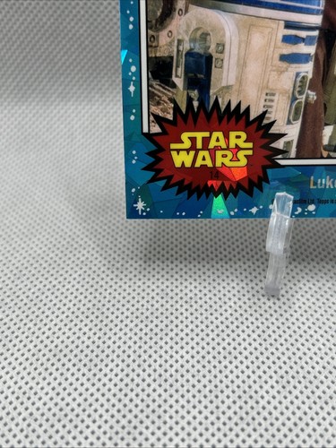 2022 Topps Chrome Sapphire Star Wars Luke Checks Out His New Droid #14 - Picture 6 of 7