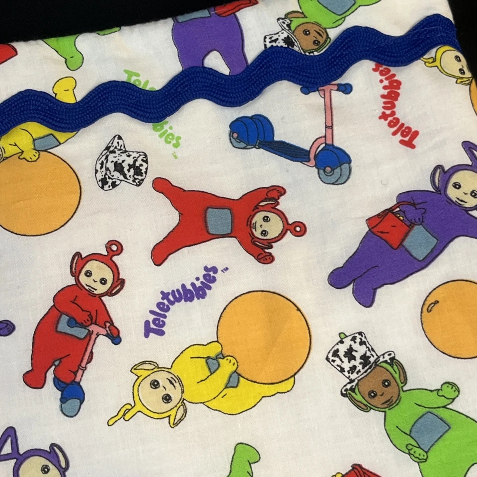 Manta de Colección Hecha a Mano Teletubbies Cuna Niños Tipsy Lala Tinky Winky Poe 35X43 Foto 3 de 4