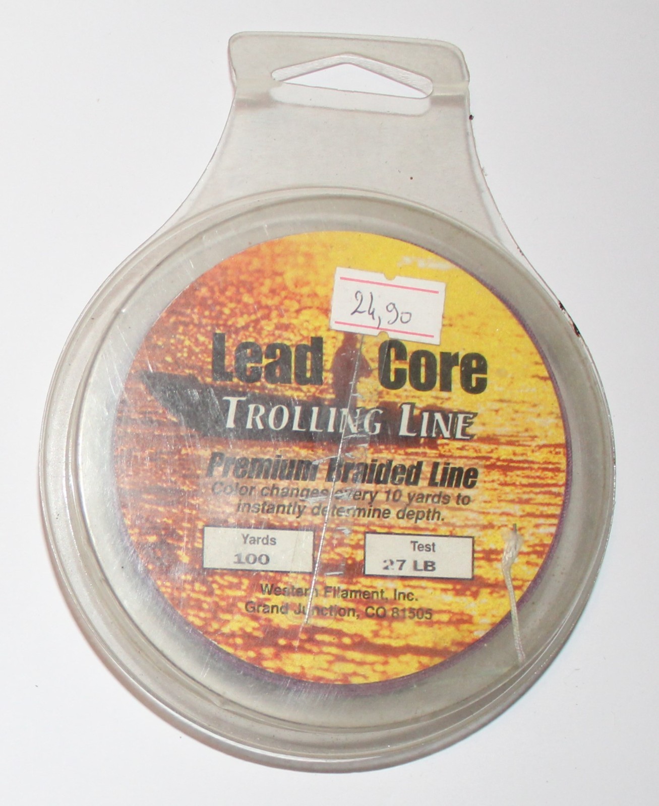 Lead Core de pêche à la traîne haute densité coulée rapide et gaine tressée anti-abrasion