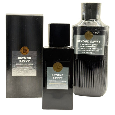 Bath & Body Works Beyond Savvy Cologne & Body Wash 2 Piece Set Men s Bundle
