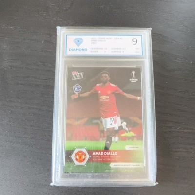 Amad Diallo RC Rookie Topps Now 2021 Manchester United #001 9 Diamond wie PSA 