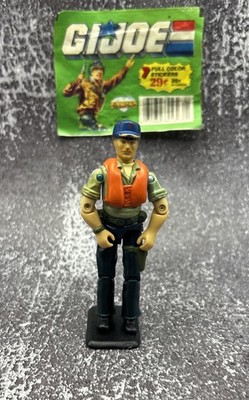 GI Joe 1984 Cutter W.H.A.L.E. Hovercraft Pilot v1 Action Figure 100% Complete