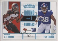 2017 Panini Contenders Round Numbers Platinum 4/25 Evan Engram OJ Howard 0f6