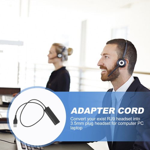 Adapter Konverter Kabel Kunststoff Headset Adapter RJ9 USB Konverter UK - Bild 7 von 12