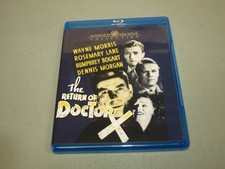 The Return of Doctor X Blu-ray, 1939 Warner Archive Humphrey Bogart
