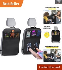 Universal Fit Back Seat Protectors for Kids - 2 Pack, Waterproof  Practical