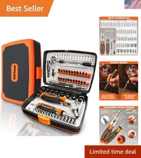 Versatile 68-in-1 Ratcheting Screwdriver Kit - High Precision for All Repairs
