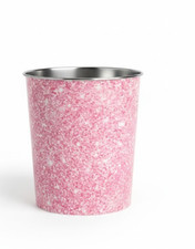 9L Pink Sparkle Waste Paper Bin Sequin Effect Office Bedside Bathroom Waste Bin