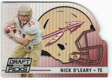 2015 Nick O'Leary Panini Prizm Collegiate Draft Picks Helmet Die Cut Rookie