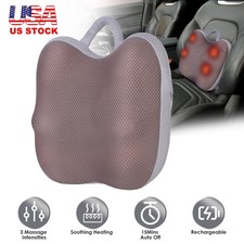 3D Kneading Massage Electric Back Massager with Heat Rechargeable for Car Office