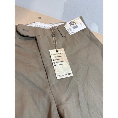 JOE Joseph Abboud Survival Pant 100% Wool Mens 30 Taupe Khaki NWT Dress Pants