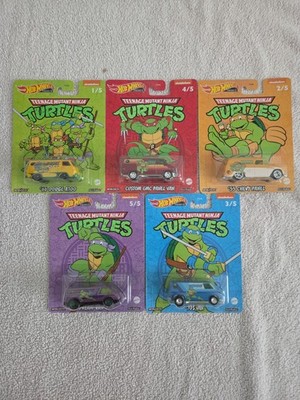 Hot Wheels Premium | Teenage Mutant Ninja Turtles (Complete Set of 5)