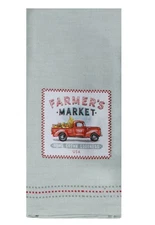 Kay Dee Designs Local Market Applique Tea Towel, Green