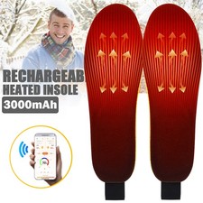Cuttable Heated Insoles for Women Men Foot Warmer USB Rechargeable APP Control