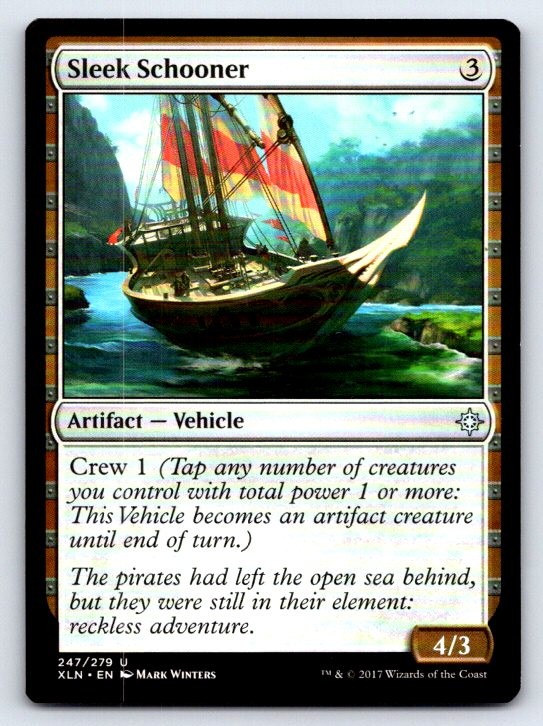 Sleek Schooner 247 Uncommon Ixalan Magic: The Gathering Lightly Played