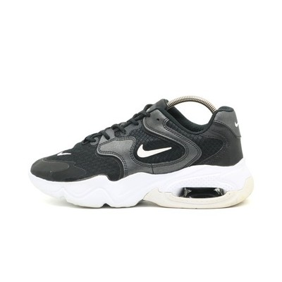 Nike Damen Air Max 2X Sneaker Schwarz Weiß Mesh Leder Low-Top ämpfung EU 38