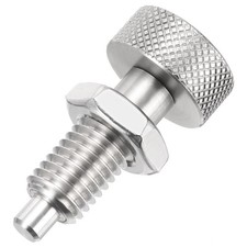 M12x1.75 Spring Plunger with Knurled Handle Coarse Thread Index Plunger