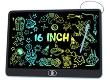 Pizarra LCD 16'' infantil dibujo color alta visibilidad regalo educativo