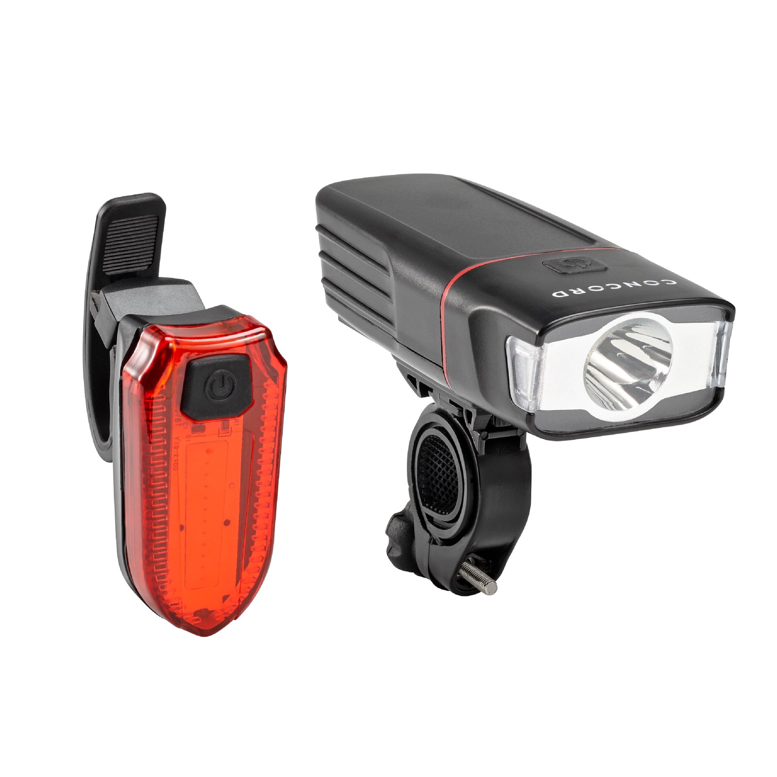  Deluxe LED Bike Light Set, 200 Lumens, Front and Rear