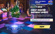 CHEAT MASTER BIRTHDAY SPRITE - MAX LEVEL 5 - U KEEP IT - BOT LOBBY