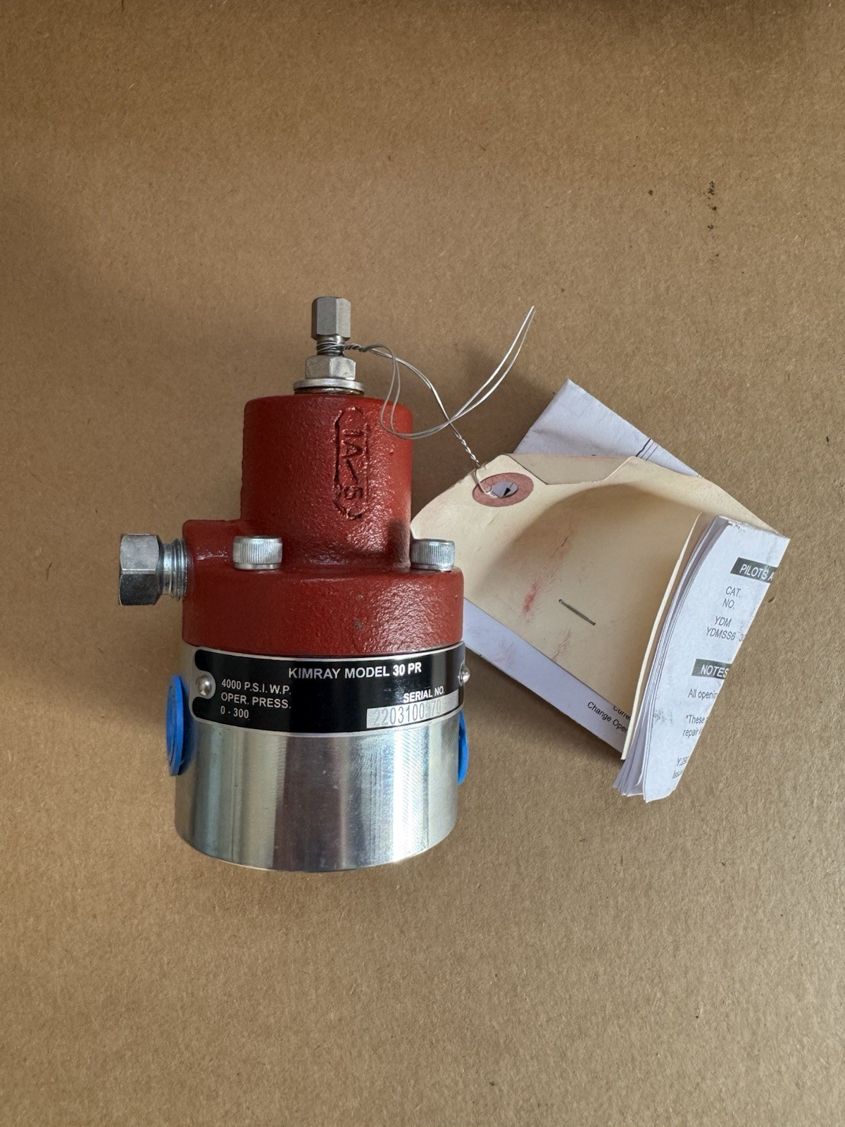 Kimray YDM Sense Line Protector 30 PR 1/4" FNPT 4000 psig WP