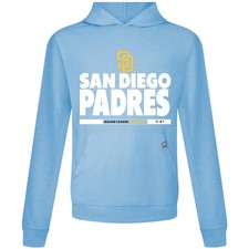 Men's Levelwear  Light Blue San Diego Padres Relay Center Stage Long Sleeve