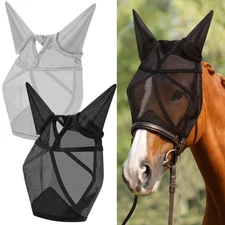 2 Pcs Horse Fly with Ears Adjustable UV Protection Horse Fly Accessories Larg...