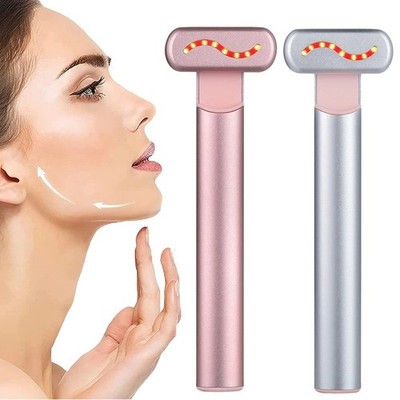 EMS Mikrostrom Facelifting Gerät Rotlicht Gesicht Hals Anti-Aging Massagegerät