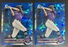 2022 Bowman Sapphire Edition (2x) Chrome Prospects Zac Veen #BCP-13 - Rockies !