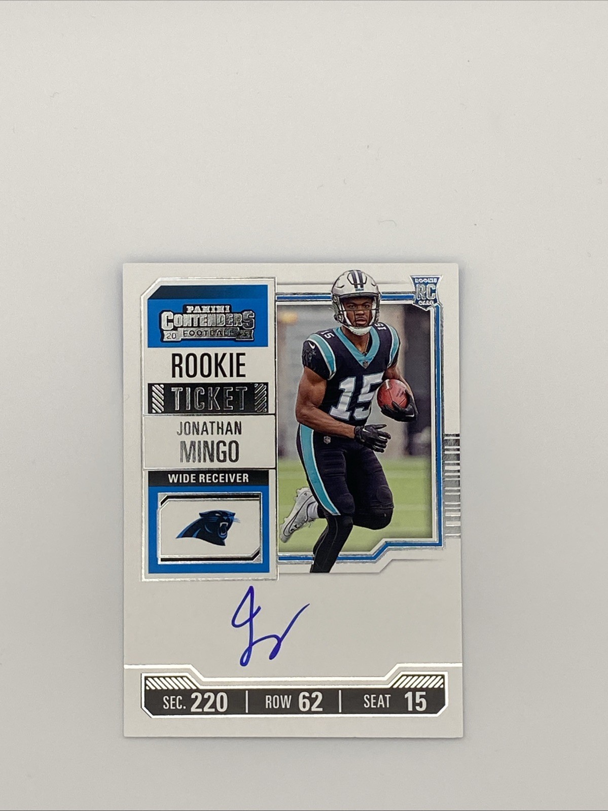 2023 Panini Contenders - Rookie Ticket On Card Auto Jonathan Mingo #119 (AU, RC)