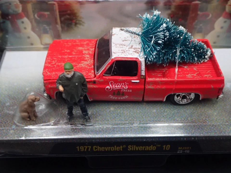 Chevrolet Silverado 10 Sean's Fresh Tree Farm 1977 M2 Machines MJS01 25-46 2025 Foto 3 de 4