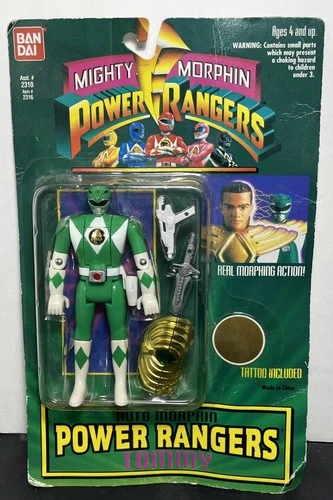 Mighty Morphin Power Rangers: Auto Morphin Green Ranger Tommy Vintage 1994 NIB