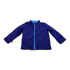 Cat  Jack Boy's Toddler Blue Fleece Lined Puffer Jacket Full Zip Coat Size 3T