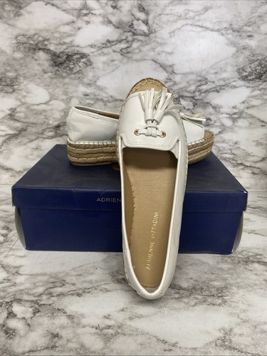 Adrienne Vittadini Parke Damen-Sandale weiß Plateau Peeptoe mit Quaste Größe 6 - Bild 4 von 5