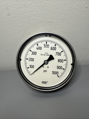 #ad #ad WIKA Pressure Gauge 4quot; Gauge 0 1000 PSI 316 Stainless 1 4quot; NPT Rear Connect $14.95