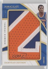 2018-19 Panini Immaculate Jersey Number 8/22 Damyean Dotson #JP-DDS Jumbo Patch