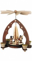 Pyramide Geschenkeengel Spitzbogen Spanbaum Kleinkunst MüLler Erzgebirge Natur