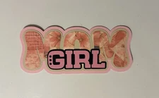 Girl Mom Scrapbook Title Handmade Paper Pieced Die Cut