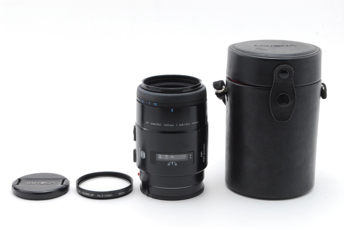 Minolta AF 100mm f/2.8 Macro Lens Sony A Mount w/ Case, Close-UP