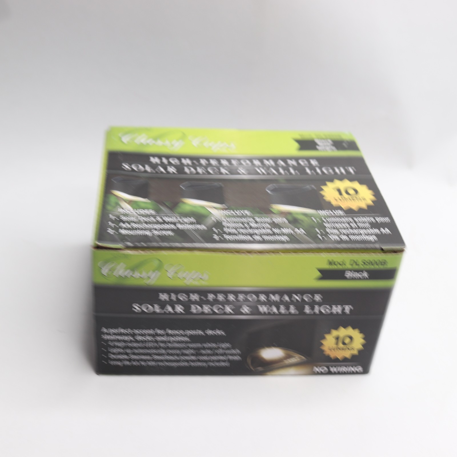 Classy Caps Solar Powered Led Outdoor Deck Wall Light Black 4" Wide DLS900B