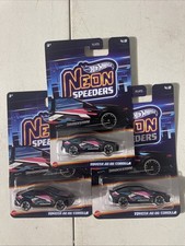 Hot Wheels Toyota AE-86 Corolla Neon Speeders Lot Of 3