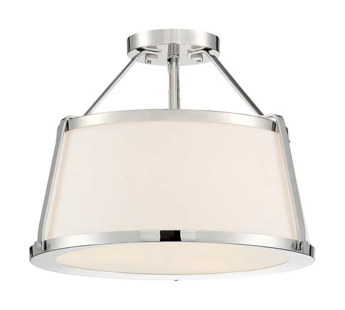 Nuvo Lighting 60/6996 Cutty 3 Light 16"W Semi-Flush Ceiling - Brass - Picture 2 of 7