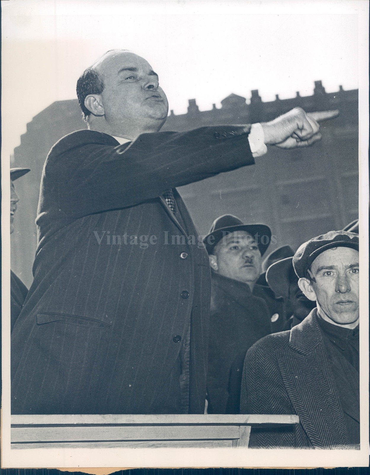 1946 New York Michael Quill Transport Workers Union Strike Photo 6X8